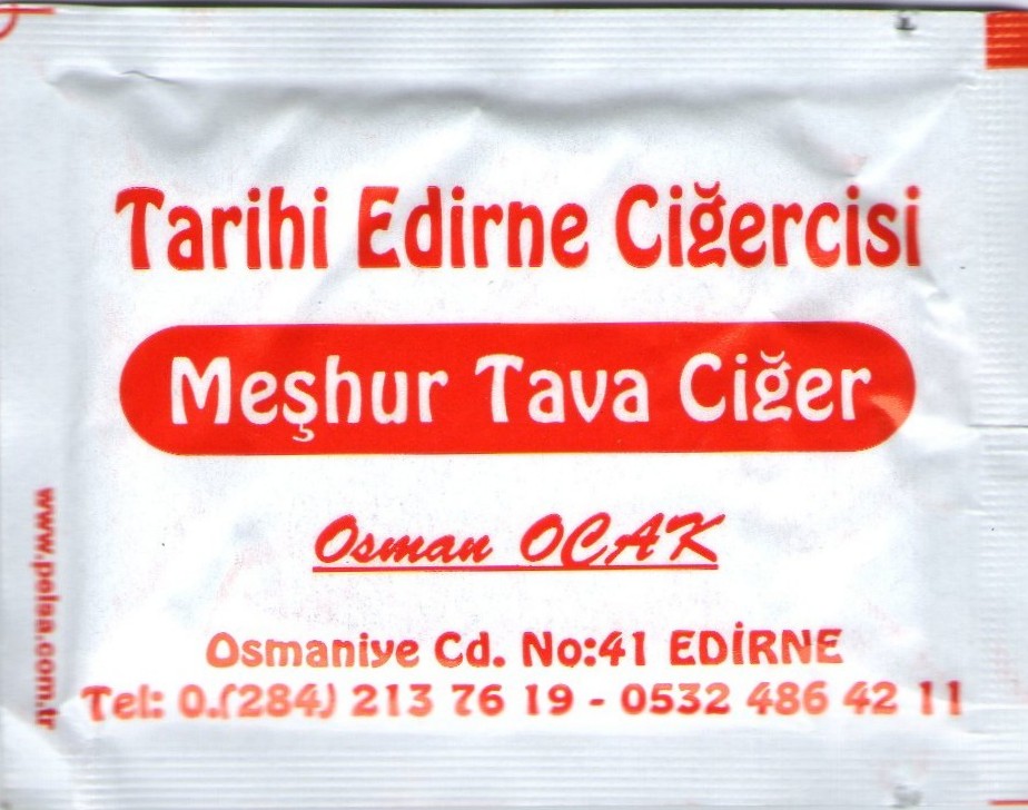 0150 Tarihi Edirne Ciğercisi - Edirne